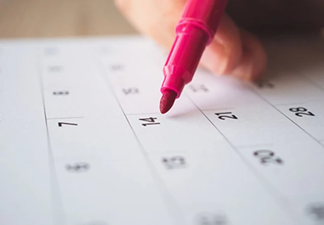 Kalendaransicht Magnesium Tagesbedarf im Kalender markieren